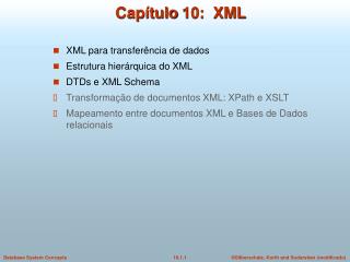 Capítulo 10: XML