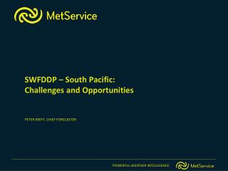 SWFDDP – South Pacific: Challenges and Opportunities