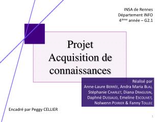 Projet Acquisition de connaissances