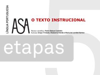 O TEXTO INSTRUCIONAL