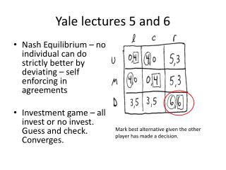 Yale lectures 5 and 6