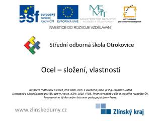 Ocel – složení, vlastnosti