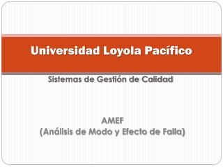 Universidad Loyola Pacífico