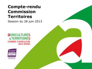 Compte-rendu Commission Territoires