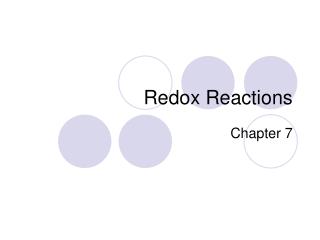 Redox Reactions