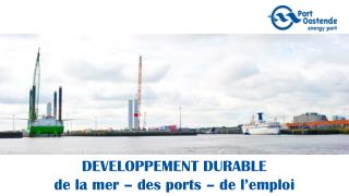 DEVELOPPEMENT DURABLE de la mer – des ports – de l’emploi