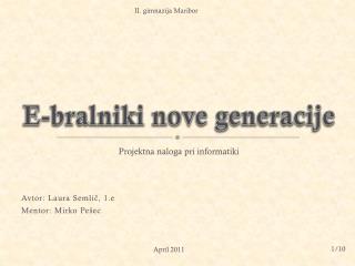 E-bralniki nove generacije