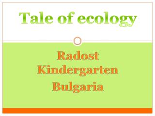 Radost Kindergarten Bulgaria