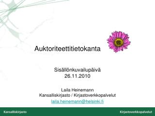 Auktoriteettitietokanta