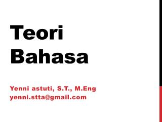 Teori B ahasa