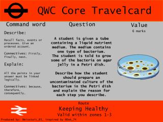 QWC Core Travelcard