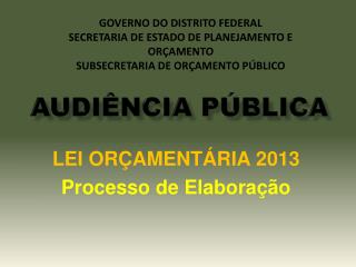 AUDIÊNCIA PÚBLICA