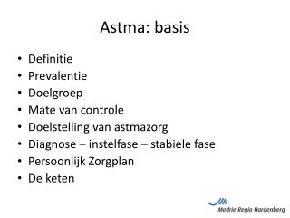 Astma: basis