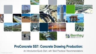 ProConcrete SS7: Concrete Drawing Production:
