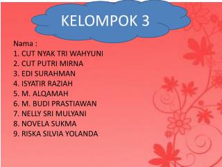 KELOMPOK 3