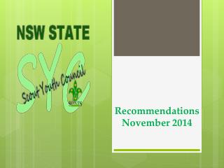 Recommendations November 2014