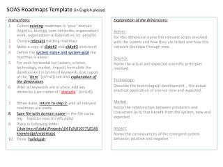 SOAS Roadmaps Template (in English please)