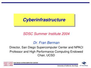 Cyberinfrastructure