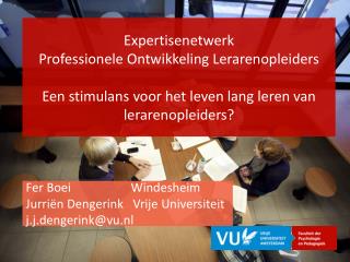 Expertisenetwerk Professionele Ontwikkeling Lerarenopleiders