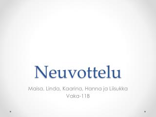Neuvottelu