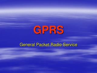 GPRS