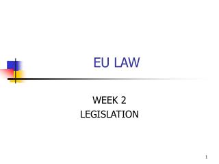 EU LAW