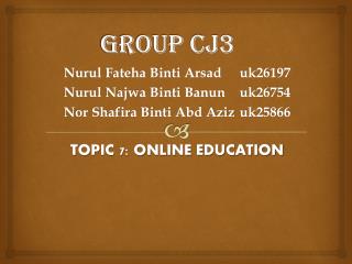 GROUP CJ3