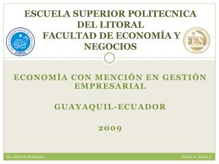 ESCUELA SUPERIOR POLITECNICA DEL LITORAL  FACULTAD DE ECONOMÍA Y NEGOCIOS