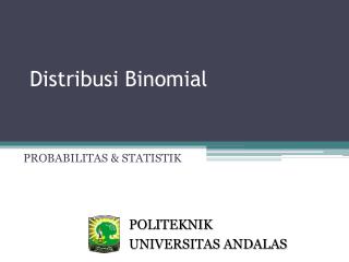 Distribusi Binomial