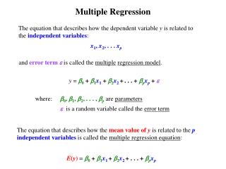 Multiple Regression