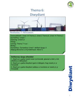 Thema 6: Diwydiant