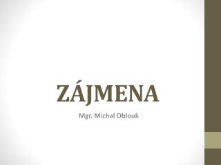 ZÁJMENA