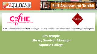 Jim Temple Library Services Manager Aquinas College