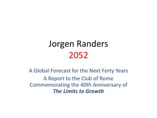 Jorgen Randers 2052