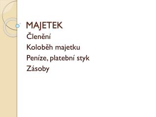MAJETEK