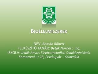 Bioélelmiszerek