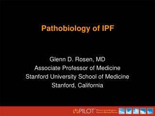 Pathobiology of IPF