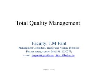 Total Quality Management