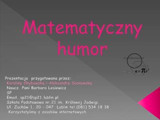 Matematyczny humor