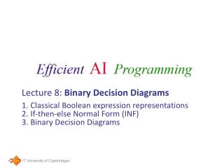 Lecture 8: Binary Decision Diagrams
