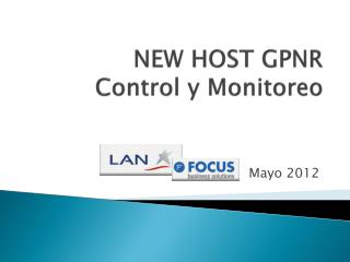 NEW HOST GPNR Control y Monitoreo