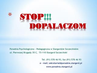 STOP !!! DOPALACZOM