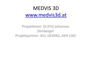 MEDVIS 3D medvis3d.at