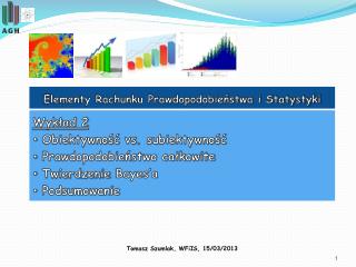 Elementy Rachunku Prawdopodobieństwa i Statystyki