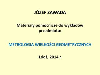 JÓZEF ZAWADA