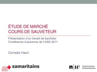 ÉTUDE DE MARCHÉ COURS DE SAUVETEUR