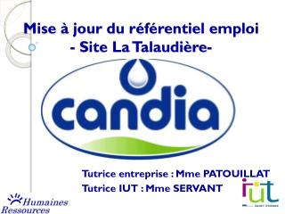 Mise à jour du référentiel emploi - Site La Talaudière-