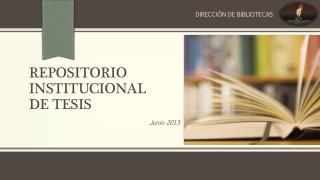 Repositorio institucional de tesis