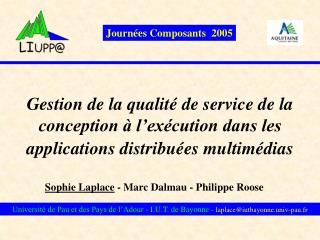 Sophie Laplace - Marc Dalmau - Philippe Roose