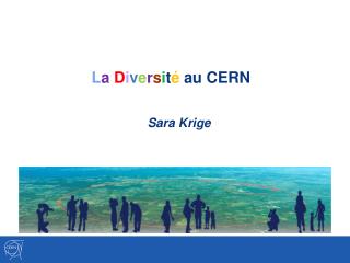 L a D i v e r s i t é au CERN Sara Krige